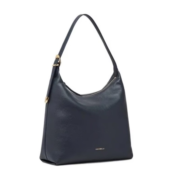 TREND HOBO LEATHER – Coccinelle Midnight Blue, Medium (Minimalist Italian - Picture 2 of 11